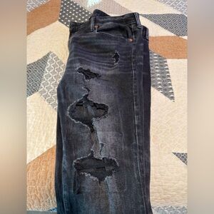 American Eagle Distressed Black Jeans